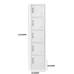 <span class=keywords><strong>Casier</strong></span> en acier à 5 portes, <span class=keywords><strong>colonne</strong></span> unique, verrouillable, de haute qualité, pour vestiaire de salle de sport, école, bureau, personnel, dortoir - Product Image 5