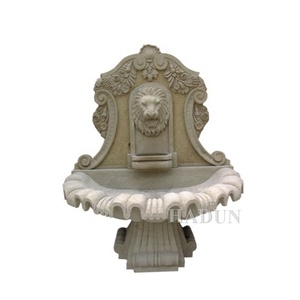 Usine populaire fournie Europe Style extérieur Antique marbre pierre tête <span class=keywords><strong>de</strong></span> Lion <span class=keywords><strong>fontaine</strong></span> <span class=keywords><strong>murale</strong></span> pour la décoration extérieure - Product Image 5
