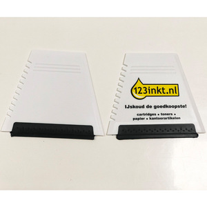 Plastic Trapezoidal Ice Scraper 12.1x11cm With Custom Logo For Car Window Ice Removal - Product Image 2