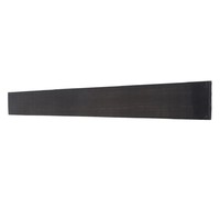 Ebony Wood Fretboard DIY Making Fingerboard Replacement Ideal for Electric Bass Guitar Stringed Instrument Black