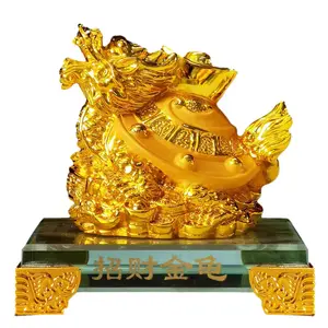 2023 китайский фэн-шуй из смолы, скульптура Longgui черепахи, Золотая Статуя Дракона, черепаха