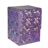 Boîte de jeu de cartes exclusive avec paillettes pour plus de 100 cartes - Étui scintillant pour cartes TCG pour Commander - Prêt à être expédié - Livraison rapide