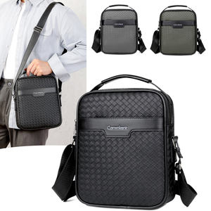 Venta al por mayor <span class=keywords><strong>de</strong></span> cuero PU <span class=keywords><strong>de</strong></span> lujo barato impermeable cuaderno <span class=keywords><strong>de</strong></span> lujo <span class=keywords><strong>de</strong></span> viaje lateral Cross Body hombres hombro mensajero bandolera Sling bolsas - Product Image 2