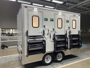 Remolque de Baño Portátil de Diseño Moderno para Exteriores, Nuevo, 3 Cabinas con Ducha, Unidad de Baño Móvil - Product Image 2