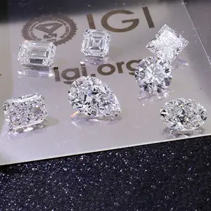 المختبر المصنوع من الألماس بتقنية الألماس الفاخرة, 1-5ct GIA/IGI معتمد من المختبر نمت الماس فضفاضة CVD/HPHT يتوهم قطع خلق الماس المختبر نمت الماس الرائعة ل