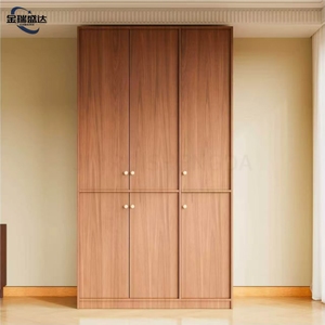 Jinruishengda Nuevo <span class=keywords><strong>Armario</strong></span> Minimalista de Bambú con Puertas Batientes y Cajones, Conjunto de Almacenamiento de Lujo Ligero de Gran Capacidad para Dormitorio - Product Image 5
