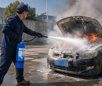 Extincteur portable à batterie lithium 3L, très vendu, pour la protection des véhicules à énergie nouvelle