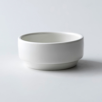 JiuJiuJu Mini Bol de Préparation en Céramique, Petites Tasses à Sauce, Bols à Apéritif, Plats de Service Modernes, Petites Tasses à Sauce Blanches Classiques
