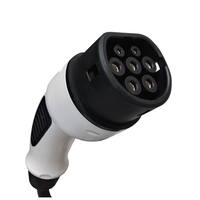 Adaptateur de type 2 à type 2, pistolet à double connecteur standard européen avec câble de 380 m, AC ev 32A, 5.5 V triphasé, iec62196