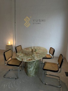 رخام أخضر شفاف من YUSHI من أجل المنزل والمكتب والمطعم والشقق أو الأثاث الفندقي - Product Image 5