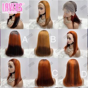 วิกผมตรงแบบบราซิลเลียนวิกผมบ๊อบแบบดิบ4*4 13*4 8-14นิ้วสำหรับถักด้านหน้าสีดำสำหรับผู้หญิง - Product Image 6