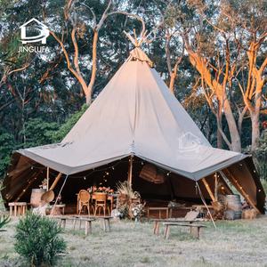 100 places Grande tente chapiteau de luxe en bois pour glamping tipi pour mariage et événements en plein air - Product Image 4