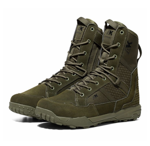 TSB4 AK Aeisk New Coyote ATLAS Footwear 8inch Side Zip Suede German Outdoor <b>Hiking</b> <b>Boots</b> - Product Image 3