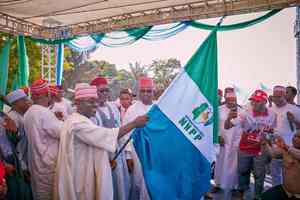 Bandera de Campaña Electoral de Poliéster Personalizada Gahumi de 90x150 cm, Bandera de Partido de Nigeria con Impresión Digital de 3x5 Pies, APC LP NNPP PDP - Product Image 5