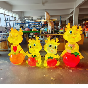 4 Baby Dragon Led Lamp Ip65 Waterproof <b>Christmas</b> Motif Festival Lights For Indoor Holiday Decoration For Shopping Malls - Product Image 1