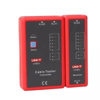 UT681L-Probador de cable de red automático, herramienta de reparación de electricista, rastreador LAN, LED, Ethernet, teléfono, CHN, herramienta de reparación de electricista