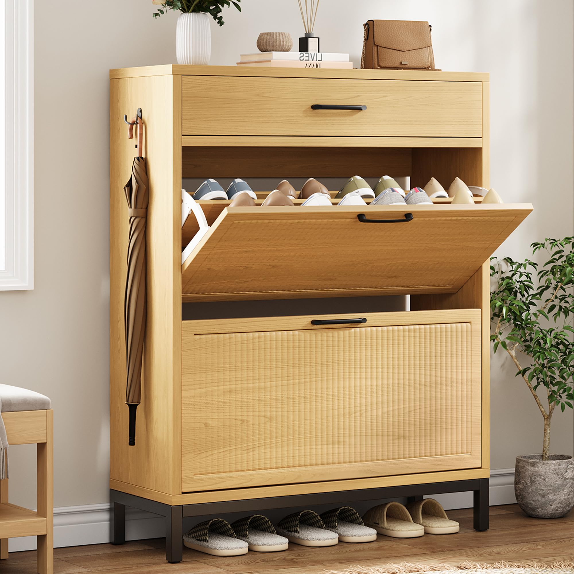 Narrow Entryway Shoe Storage Stylish Space-Saving Solutions