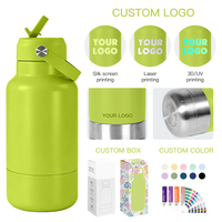 Bouteille d'eau 2-en-1 en acier inoxydable de 32 oz pour chien et chat avec gamelle, distributeur d'eau portable pour animaux de compagnie pour l'hydratation en extérieur et logo personnalisé