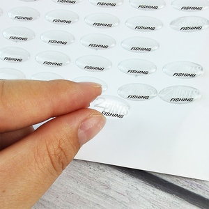 कारखाने मूल्य कस्टम मुद्रित 3 डी राल गुंबद लेबल टिकाऊ अंडाकार आकार पारदर्शी एपॉक्सी रेसिन स्टिकर शीट - Product Image 1