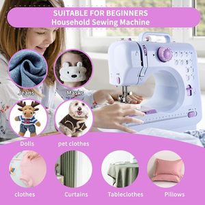 Machine à coudre électrique portable 505 mini multifonction pour vêtements d'enfants et usage domestique, en plastique, pour couture à la main - Vente en gros - Product Image 5
