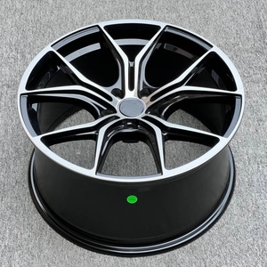 Jantes en alliage décalées de <span class=keywords><strong>19</strong></span> <span class=keywords><strong>pouces</strong></span> 5x108/112/114.3 ET35 finition noire usinée compatibles avec Peugeot 308 508 Volvo S60 V60 Citroën C5 - Product Image 4