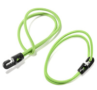 Corde élastique robuste de 26 cm, flexible et haute résistance, mini-corde à bagages avec 1 crochet, sangle en latex pour camping, chariots, vélos