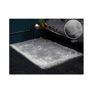 Tapis de zone en fausse peau de mouton, décoration de la maison, soyeux, long, laine, code hs, fourrure, tapis central - Product Image 6