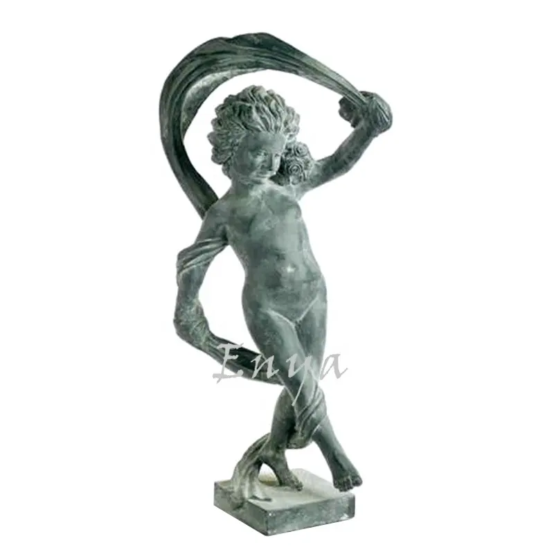 Prix de gros en Plein Air Grandeur nature Jeune Fille Nue Danse Art Sculpture Statues