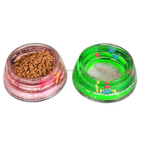 Bols professionnels pour animaux de compagnie, pour chat et chien, bol à eau original avec flotteur pour faciliter la consommation de liquides et de nourriture, bol artisanal en acrylique