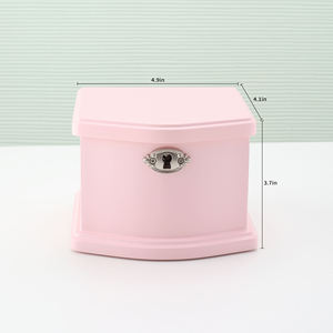 Nuevo Diseño Personalizado de Caja Musical de Lujo Rosa con Forma de Bailarina, Joyero para Niñas, Organizador de Joyas - Product Image 5