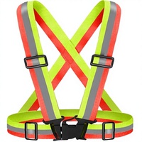 Gilet de sécurité réfléchissant respirant et réglable à haute visibilité pour la course à pied, la marche, le jogging, la randonnée, le cyclisme nocturne