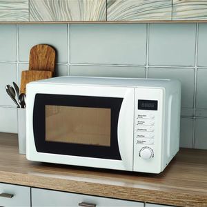 فرن ميكروويف كهربائي عالي الجودة سعة 20 لتر، 230 فولت/50 هرتز، تحكم ميكانيكي، من الفولاذ المقاوم للصدأ، للاستخدام على سطح الطاولة، قوة 700 واط، مع قفل أمان للأطفال، للاستخدام المنزلي - Product Image 4