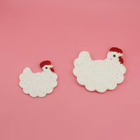Adorable crochet lapin petit lapin avec amour coeur enfant enfant vêtement accessoires crochet animaux patchs