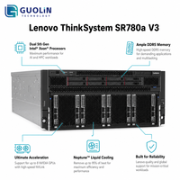 Serveur d'IA générative |   pour ThinkSystem SR780a V3 Rack |   Refroidissement liquide 8-GPU |   Double processeur Xeon |   1,5 To DDR5 |   Garantie de 3 ans en stock