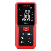 Télémètre laser haute précision INORM 40m 60m 80m 100m avec écran LCD rétroéclairé, mesure de surface et de volume, outil de mesure laser Pythagore