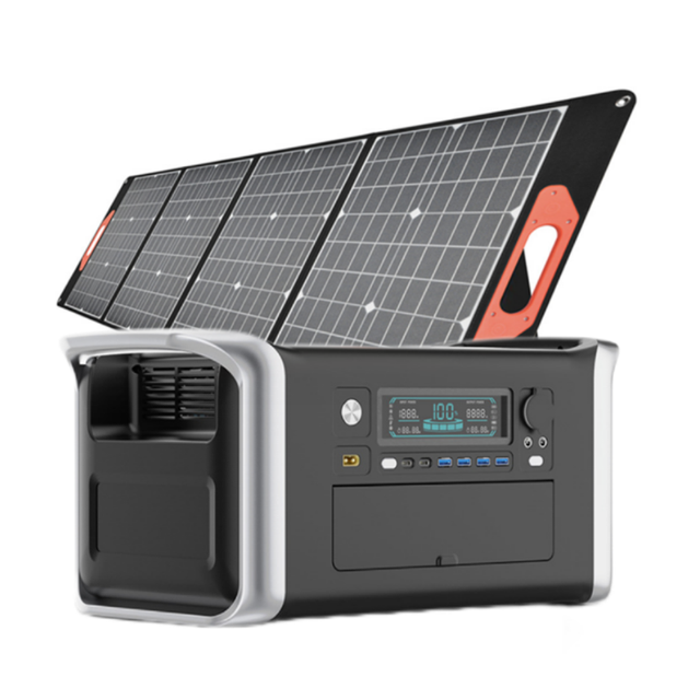Solar System Outdoor Portable Power Station 2600W 640000mAh 320000mAh EV Charger Energy Storage Battery Generator
