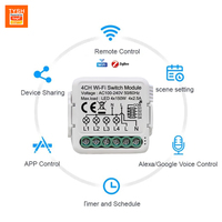 TYSH-Module d'interrupteur intelligent Zigbee avec statistiques énergétiques, sans fil neutre, avec relais Tuya Wifi 16A