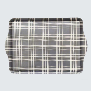 Plateau multifonctionnel en mélamine de 18 pouces au design moderne en <span class=keywords><strong>treillis</strong></span> pour charcuterie et événements de buffet - Product Image 3