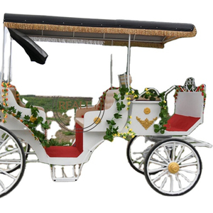 Chariot cheval moderne OEM, accessoire de décoration de noël, à pédales, pour touristes, en plein air, à vendre, - Product Image 1