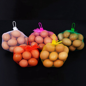 Lote de bolsas de malla de plástico estirables fuertes reutilizables para verduras, frutas, juguetes, estilo de incubación de huevos, lote de piezas al por mayor - Product Image 1