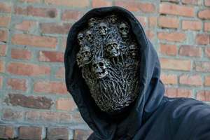 2023 nouveau Halloween horreur sanglant <span class=keywords><strong>pourri</strong></span> masque réaliste vieil homme effrayant masque Cosplay couvre-chef Halloween Costumes accessoires - Product Image 5