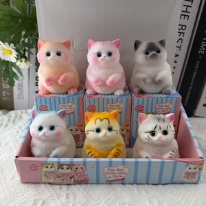 ของเล่นแมวอ้วนน่ารักแบบนุ่มนิ่ม บีบเล่นคลายเครียด ลดความวิตกกังวล ของเล่นฟิดเจ็ตสำหรับเด็กและผู้ใหญ่ ของชำร่วยงานปาร์ตี้ - Product Image 2
