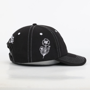 Summer Lightweight Sporty Stylist Dad Hat Breathable Embroidery Design Unstructured 6 Panel Baseball Cap with <b>Velcro</b> <b>Strap</b> - Product Image 3