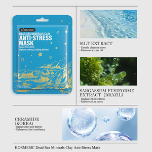 KORMESIC <span class=keywords><strong>Mascarilla</strong></span> de té blanco Sarawood Oil Witch Hazel Rose Calmante Glaciar Agua Rosa Peonía Mineral Barro <span class=keywords><strong>Mascarilla</strong></span> facial antiestrés - Product Image 5