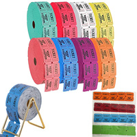 Étiquettes gaufrées pour jeu de prix à numéro de série variable en double rangée, 2000 unités, pour événement transfrontalier, avec conception personnalisée, sans marque