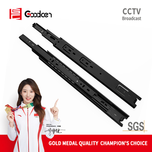 Goodcen Kính thiên văn kênh ngăn kéo trượt đường sắt nhà bếp mang đồ nội thất con lăn trượt tủ quần áo phần cứng bóng mang trượt - Product Image 5