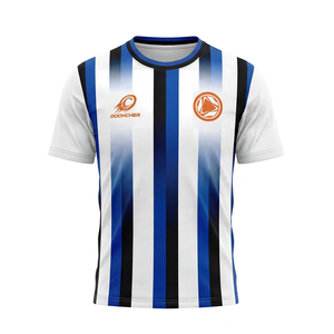 Ensemble de football d'été personnalisé, respirant, à séchage rapide, manches courtes, polyester, pour adulte, avec impression de logo d'équipe, impression par sublimation - Product Image 3