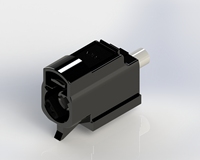 Conector RF HRB FAKRA, Sistema de Conectividad de Datos, Conector de Cable a Placa, 1 Posición, Señal Horizontal Blindada
