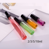 2ml 3ml 5ml 10ml Bon prix bas quantité minimale de commande en stock logo personnalisé verre transparent mini échantillon de parfum flacon de parfum