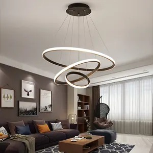 Современное декоративное кольцо в скандинавском стиле для гостиной спальни Золотое освещение потолочные Роскошные светодиодные подвесные светильники Люстра